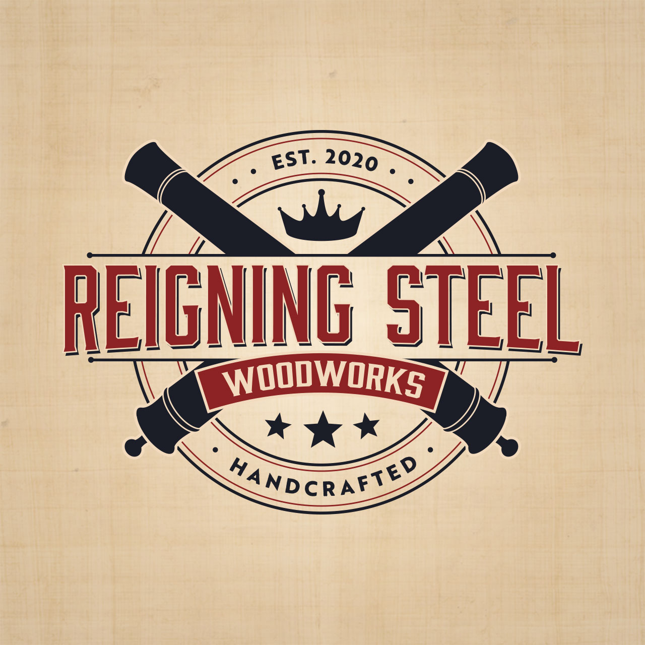 Reigning Steel Woodworks l logo